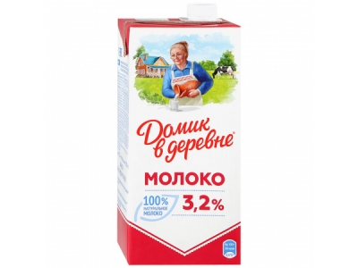 Молоко Домик в деревне ультрапастеризованное 3,2%, 950г