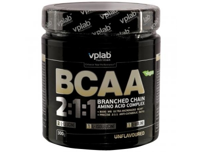 BCAA Vplab Nutrition 2:1:1 без вкуса 0,3кг