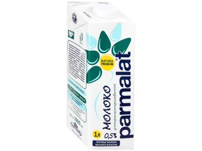 Молоко Parmalat ультрапастеризованное 0,5% 1л