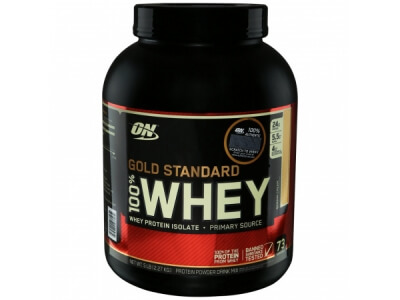 Протеин Optimum Nutrition Gold Standard 100% Whey банановый крем 2,3кг