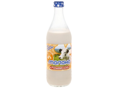 Молоко Можайское стерилизованное топленое 4% 0,45л