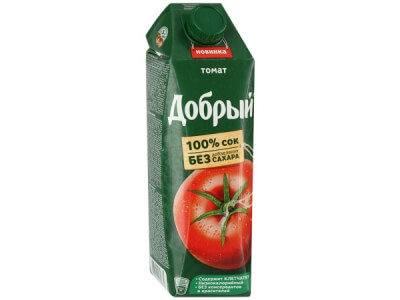Сок Добрый томатный с мякотью 1л
