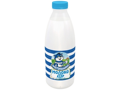 Молоко Простоквашино пастеризованное 2,5% 0,93л