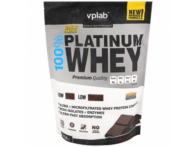 Протеин Vplab 100% Platinum Whey шоколад 0,75кг