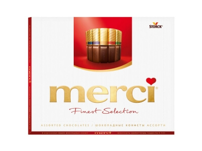 Шоколадный набор Storck Merci Ассорти 8 видов шоколада 250г