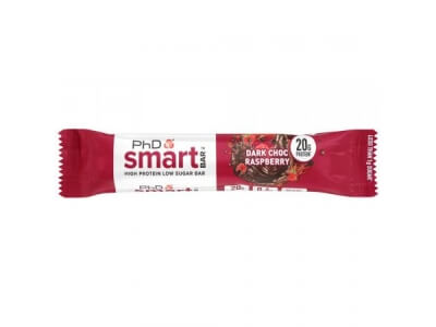 Батончик PhD Smart Bar протеиновый вкус Темный шоколад Малина 64г