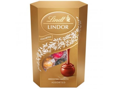 Шоколадный набор Lindt Lindor ассорти горький/молочный с начинкой 200г