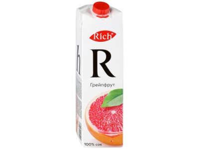 Сок Rich грейпфрутовый 1л