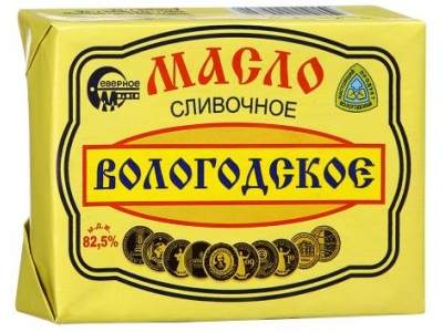 Масло сливочное Сливочное молоко Вологодское 82.5% 180 г