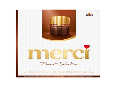 Шоколадный набор Storck Merci Ассорти темного шоколада, 250г