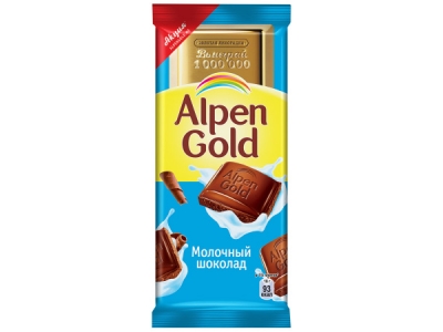 Шоколад Alpen Gold молочный 90г