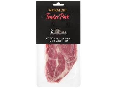Стейк из шейки свинины Мираторг Мраморный Tender Pork охлажденный 280 г