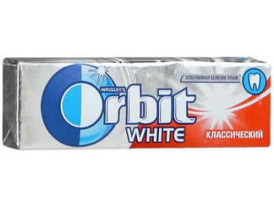 Жевательная резинка Orbit White классический, 13,6г