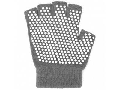 Перчатки Bradex противоскользящие для занятий йогой серый