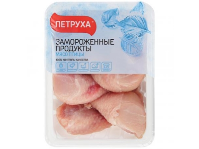 Голень цыпленка-бройлера Петруха замороженная в лотке 0.6-1 кг