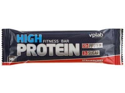 Батончик протеиновый High Protein Fitness Bar клубника 50г