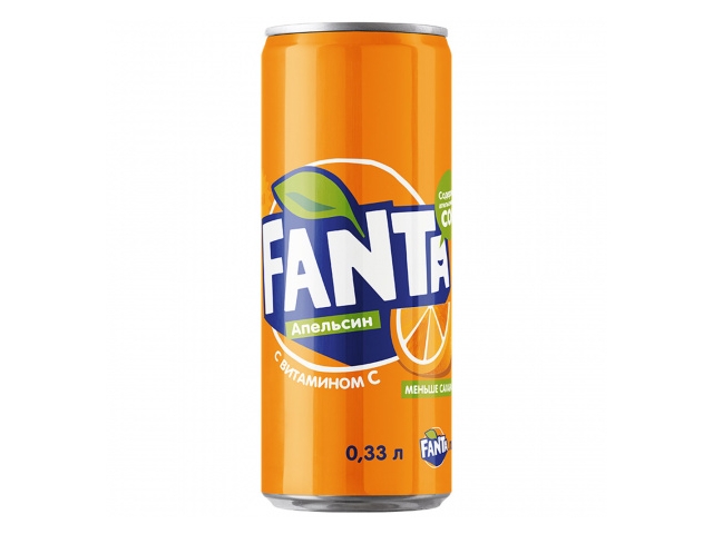 Напиток Fanta Апельсин сильногазированный 0,33л