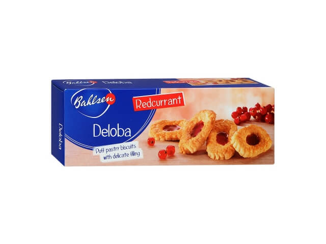 Печенье Bahlsen Deloba слоеное с фруктовой начинкой 100г