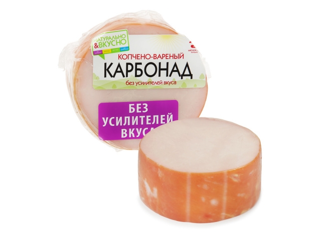 Карбонад МД Бородина копчено-вареный, 300г