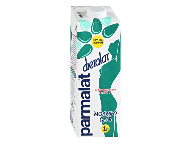 Молоко Parmalat ультрапастеризованное Диеталат 0,5% 1л