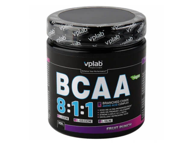 Аминокислоты Vplab BCAA 8:1:1 фруктовый пунш 0,3кг
