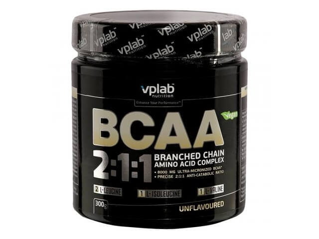 BCAA Vplab Nutrition 2:1:1 без вкуса 0,3кг