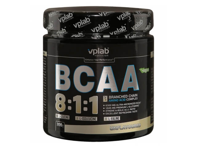 BCAA Vplab Nutrition 8:1:1 без вкуса 0,3кг