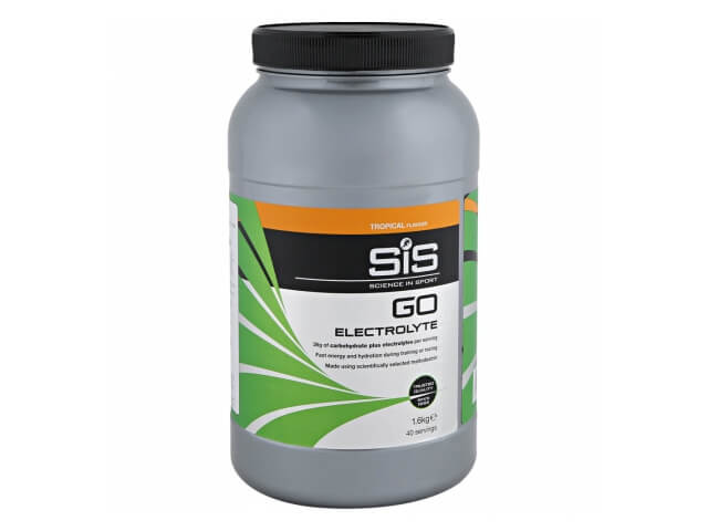 Напиток SiS углеводный с электролитами в порошке GO Electrolyte Powder вкус Тропические фрукты 1,6кг