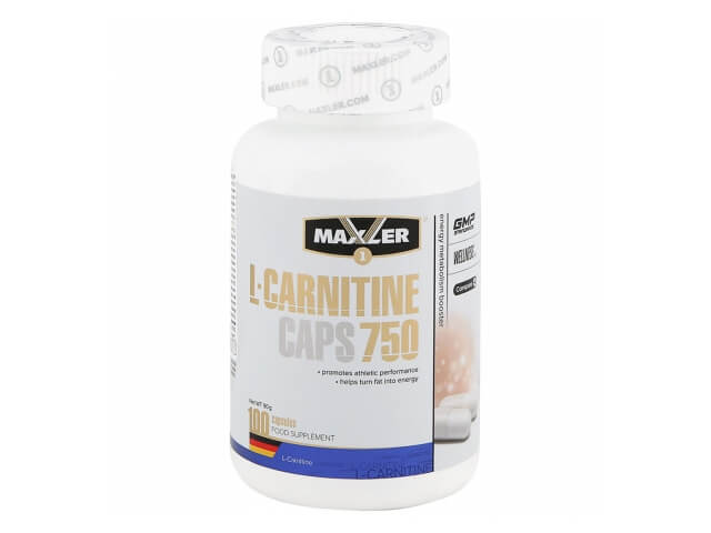 Жиросжигатель Maxler L-Carnitine 750mg 100 капсул