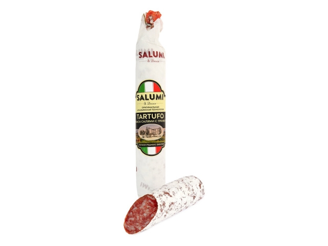 Колбаса Salumi di Bosco Салями с трюфелем полусухая сыровяленая 200г