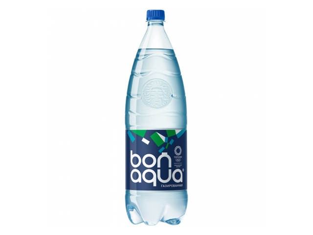 Вода Bonaqua чистая газированная питьевая 2л