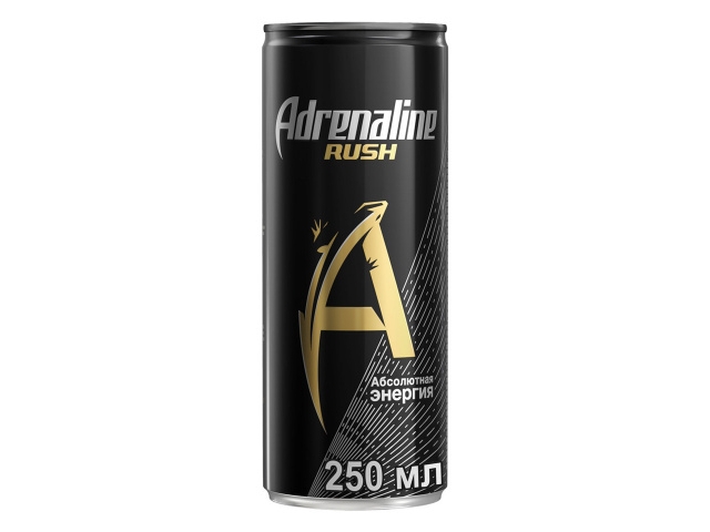Напиток Adrenaline Rush тонизирующий энергетический газированный 0,25л