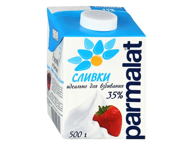 Сливки Parmalat Edge ультрапастеризованные 35% 0,5л