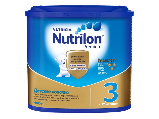 Детское молочко Nutrilon Premium 3, 400г