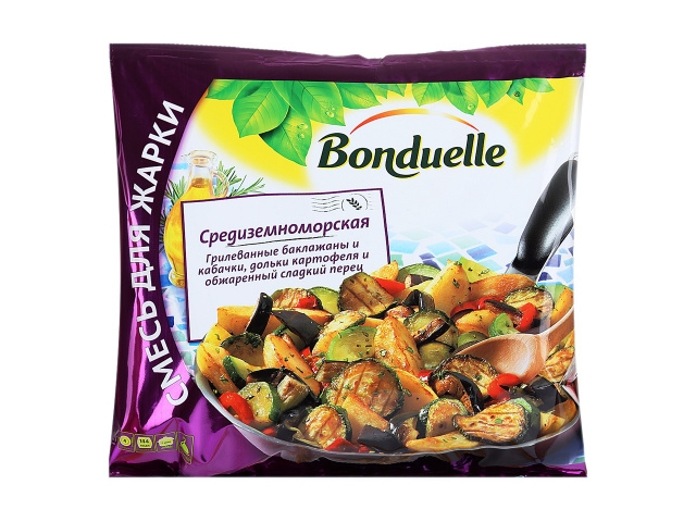 Смесь овощная Bonduelle для жарки Средиземноморская быстрозамороженная, 700г