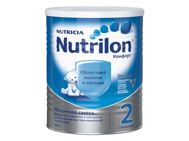 Молочная смесь Nutrilon Комфорт 2, 400г