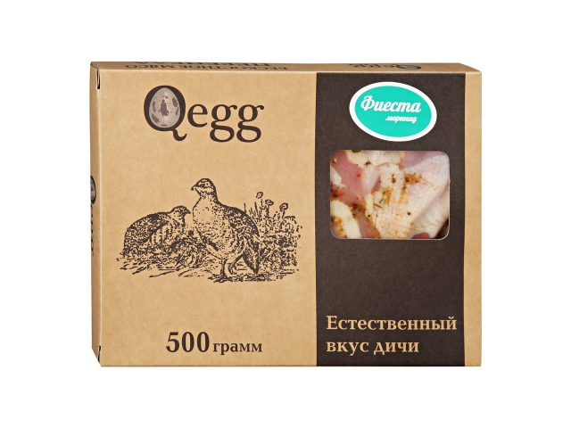 Мясо Перепелки Qegg для жаркого без кости Фиеста 0,5кг