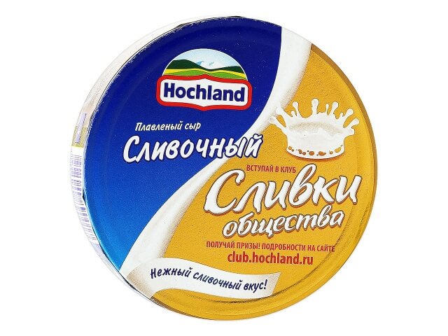 Сыр Hochland плавленый сливочный 8шт 140г