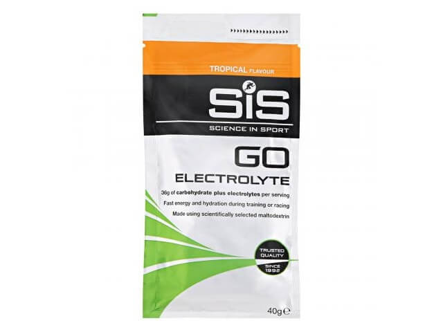 Напиток SiS углеводный с электролитами в порошке GO Electrolyte Powder вкус Тропические фрукты 40г