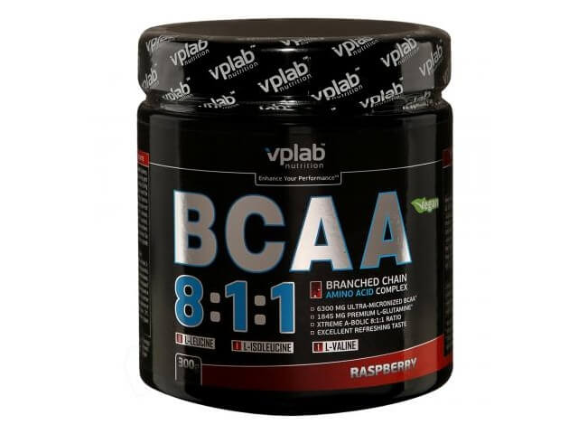 Аминокислоты Vplab BCAA 8:1:1 малина 0,3кг