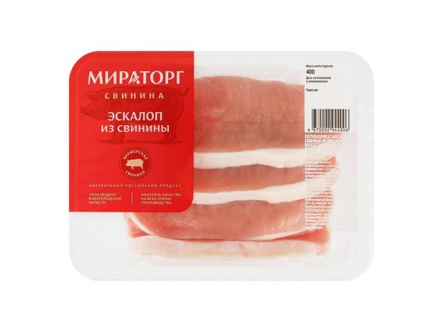 Эскалоп свиной Мираторг охлажденный 400 г