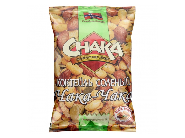 Коктейль ореховый Chaka соленый Чака-Чака 0,18кг