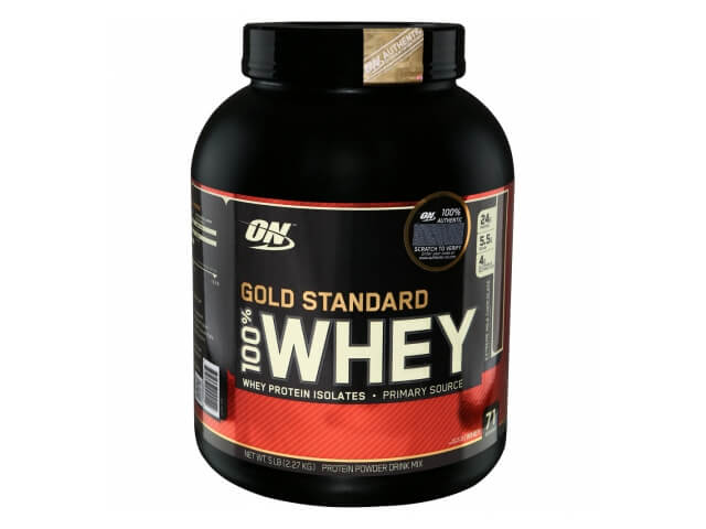 Протеин Optimum Nutrition Gold Standard 100% Whey молочный шоколад 2,3кг