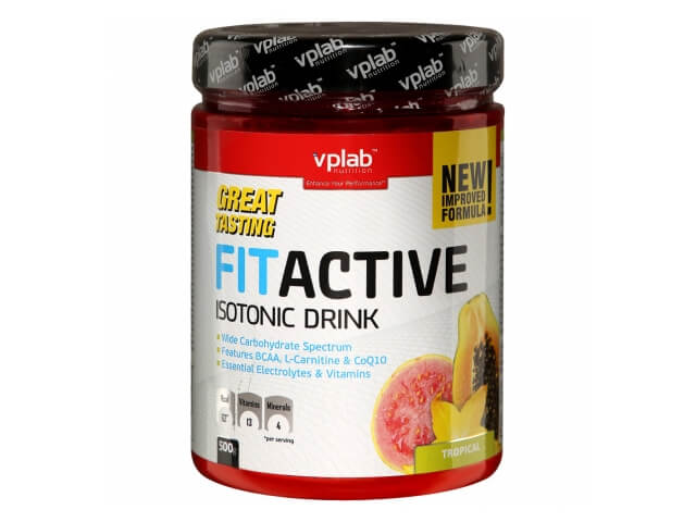 Изотоник Vplab FitActive тропические фрукты 0,5кг