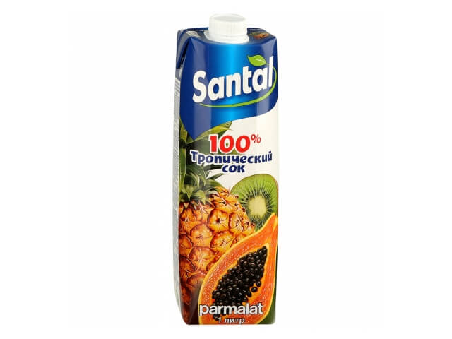 Сок Santal Тропический 100% 1л