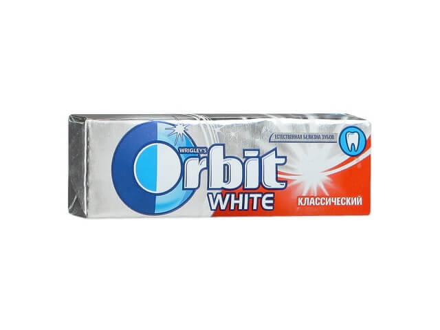 Жевательная резинка Orbit White классический, 13,6г