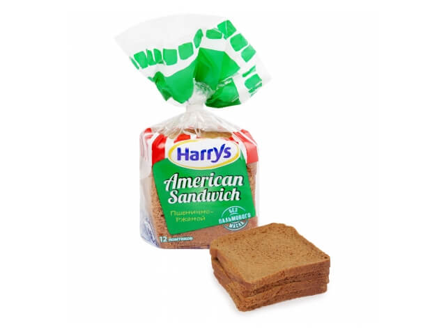 Хлеб Harry's American Sandwich Сандвичный пшенично-ржаной 470г