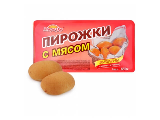 Пирожки Морозко с мясом 4 штуки 360г