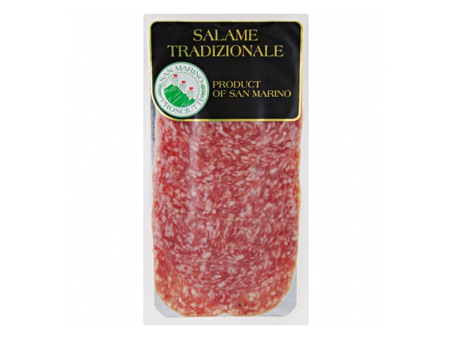 Колбаса San Marino салями Милано сыровяленая, нарезка 70г