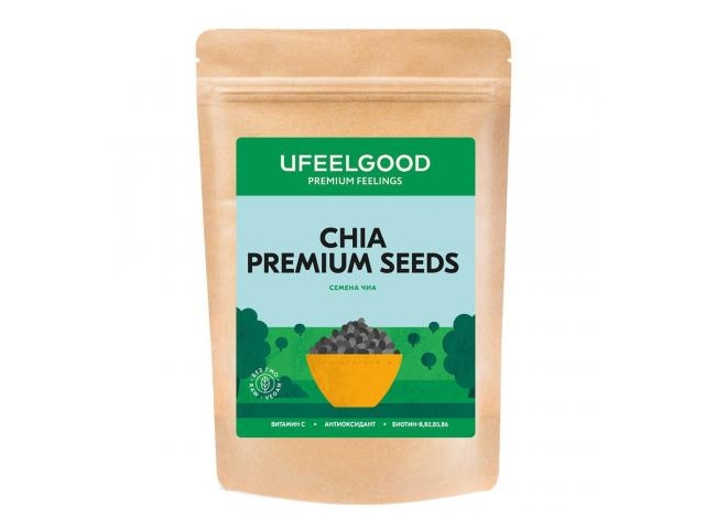 Семена чиа Ufeelgood натуральные, 150г